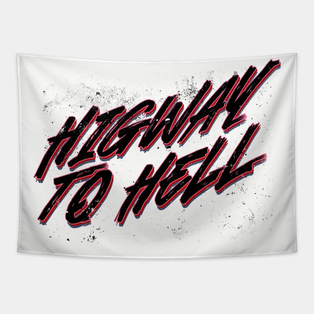 Highway to Hell Tapestry by imagifa