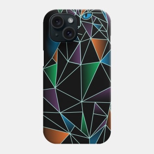 Polygonal cat Phone Case