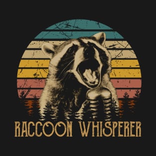 Raccoon UFO Chronicles Unleash Whimsy with Galactic Raccoon Tees T-Shirt