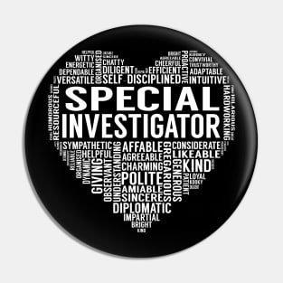 Special Investigator Heart Pin