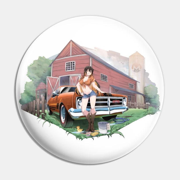 Daisy-Duke Monerochan Pin by Monero Art Fund