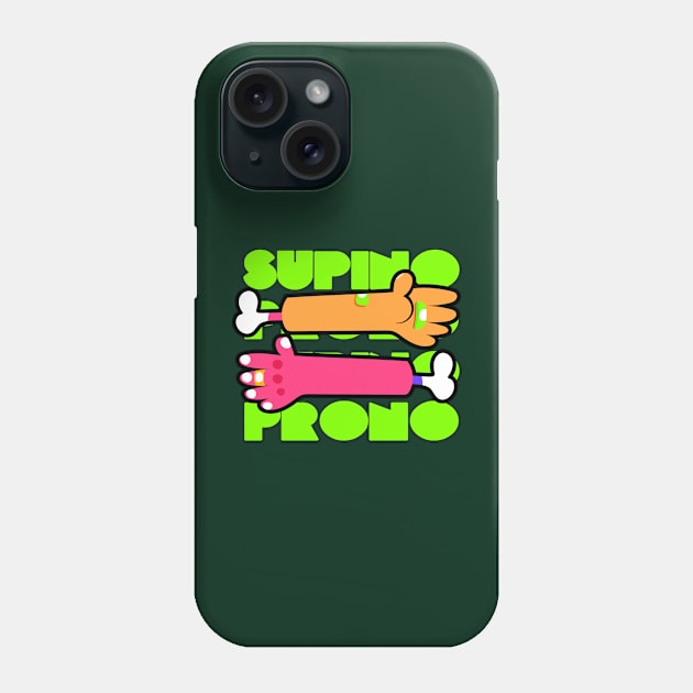 Prone and Supine ( Green Edition ) Phone Case by clarabmtnez