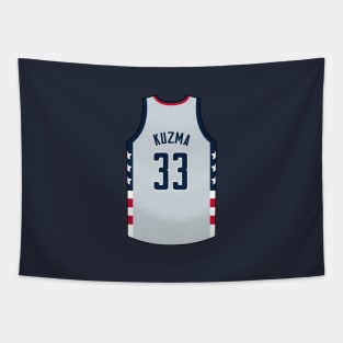 Kyle Kuzma Washington Jersey Qiangy Tapestry