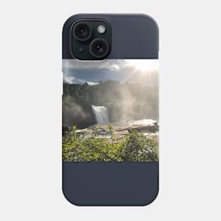 born of falling water and setting sun Phone Case