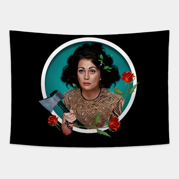 Mommie Dearest - Bring Me The Ax Tapestry by Zbornak Designs