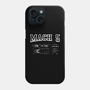 Mach 5 Blue Print Phone Case