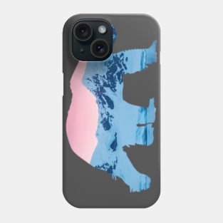 Polar Bear Antarctica Cut Out Phone Case