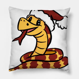 Cute Rattlesnake Drawing Pillow