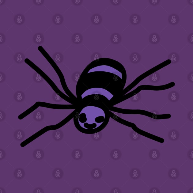 Cute Purple Spider by MossMothDesigns