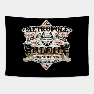 Metropole Saloon, distressed from The movie Shootist Tapestry