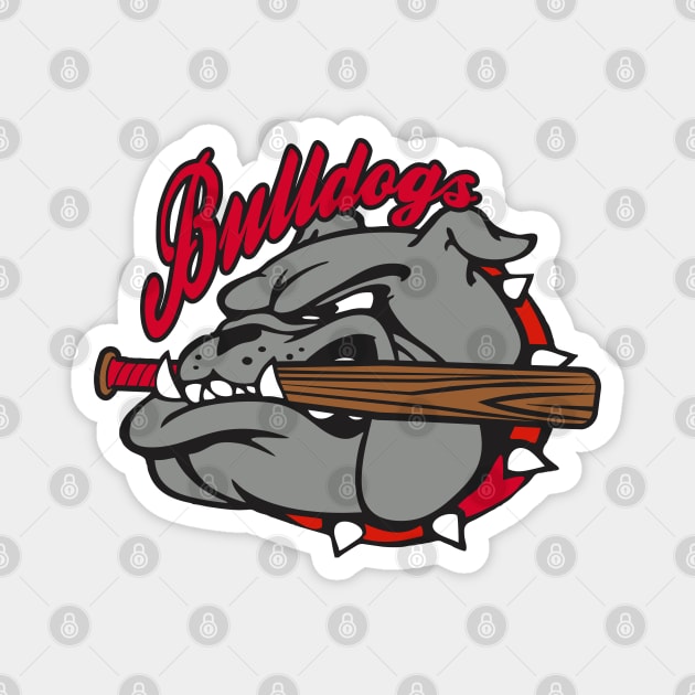 Bulldogs Baseball Logo Magnet by DavesTees