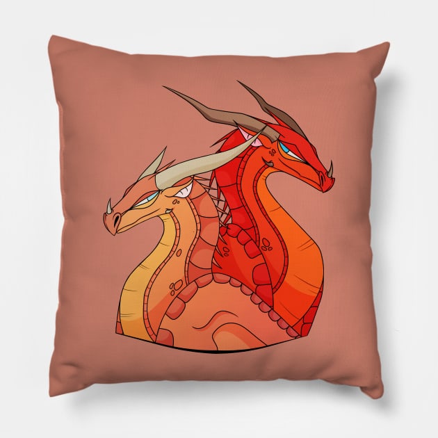 Wings of Fire - Peril & Sky Pillow by giratina13