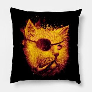 Fire Cat Pillow