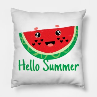 Hello Summer Cute Colorful Watermelon Pillow