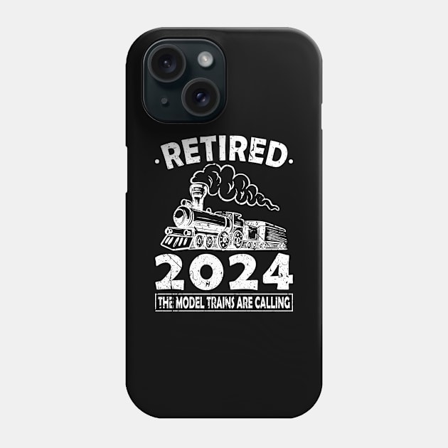 Retired 2024 Model Trains Locomotives Phone Case by Humbas Fun Shirts