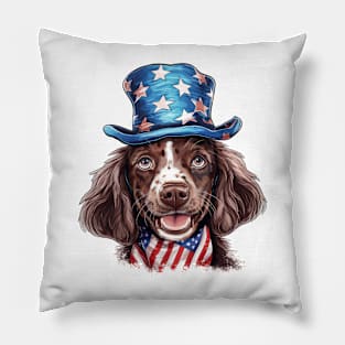 4th of July Dog #11 Pillow