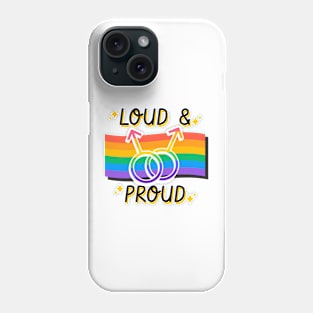 Gay and proud design Phone Case