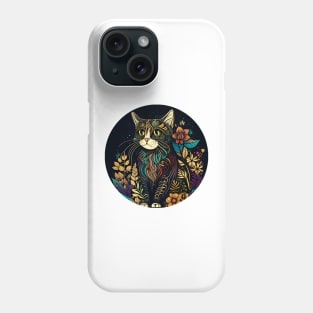 Cat Boho - Happy Funny Hippy Cat Lover Phone Case