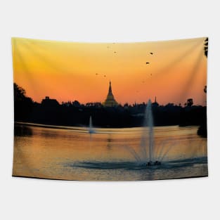 Yangon Fountains Tapestry