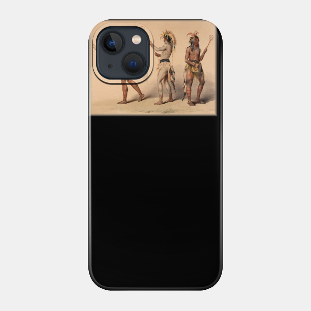 Lacrosse Native American Indian Iroquois Canadian Aborigine - Lacrosse - Phone Case