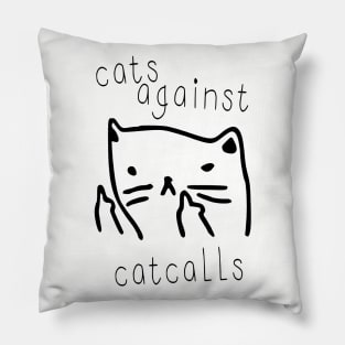 cats against catcalls Pillow