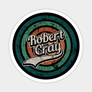 Robert Cray // Retro Circle Crack Vintage Magnet