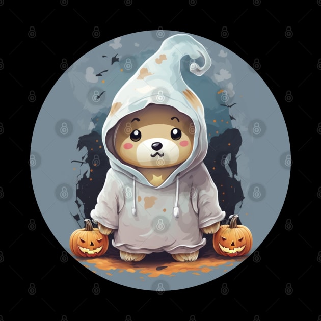 Cute Puppy in Halloween Costume by hichamArt