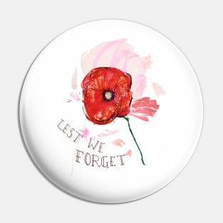 Lest We Forget Pin