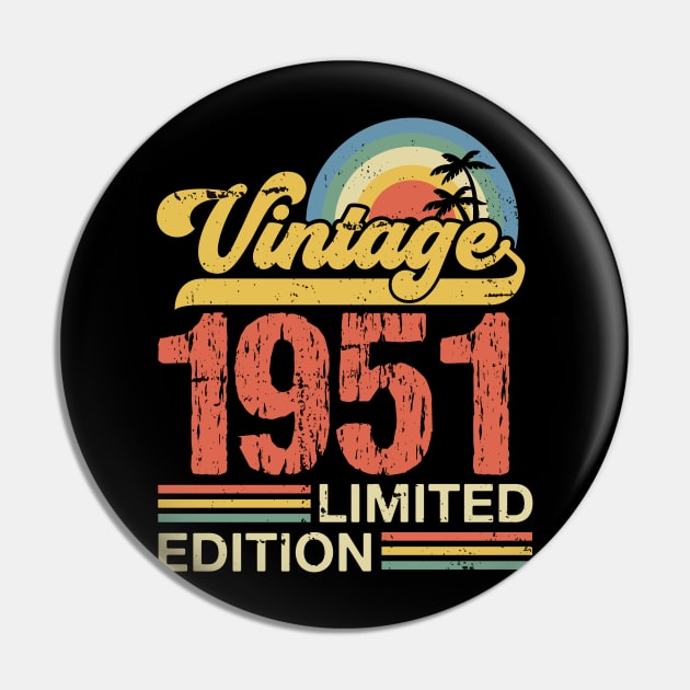 Retro vintage 1951 limited edition Pin by Crafty Pirate 