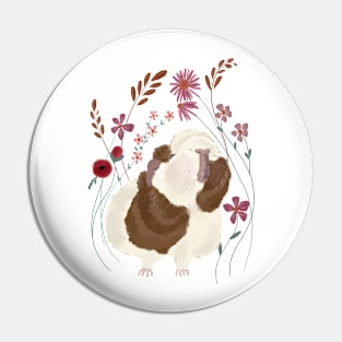 Floral Guinea Pig Pin