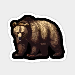 Bear in Pixel Form Magnet