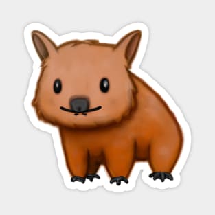 Cute Wombat Drawing Magnet