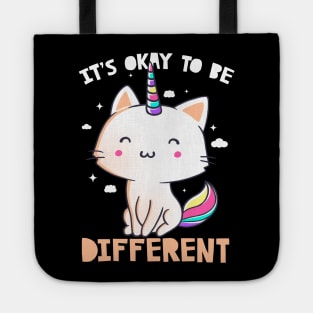 It's Okay To Be Different Cute Unicorn Gift Tote