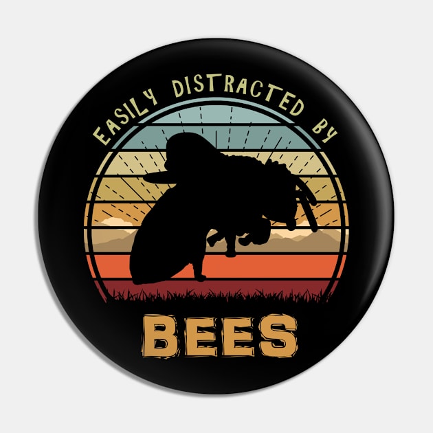 Easily Distracted By Bees Pin by Nerd_art