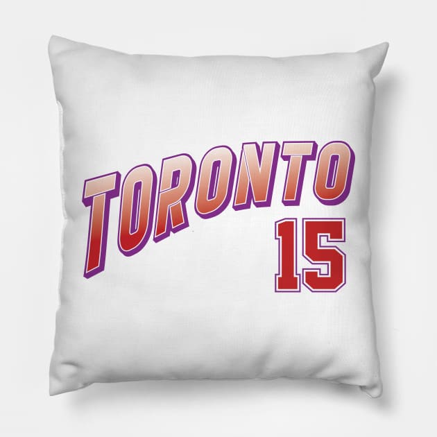 Retro Toronto Number 15 Pillow by Cemploex_Art