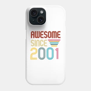 Awesome since 2001 -Retro Age shirt Phone Case