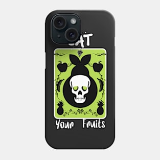 Copy of Scary Pear skull Eat your Fruits Halloween Phone Case