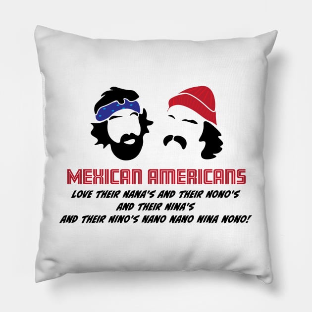 Mexican Americans Love their Nana's and Nono's Pillow by EpixDesign