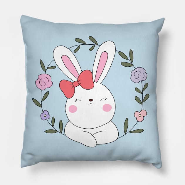 Little Bunny Pillow by valentinahramov