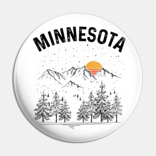 Minnesota State Vintage Retro Pin