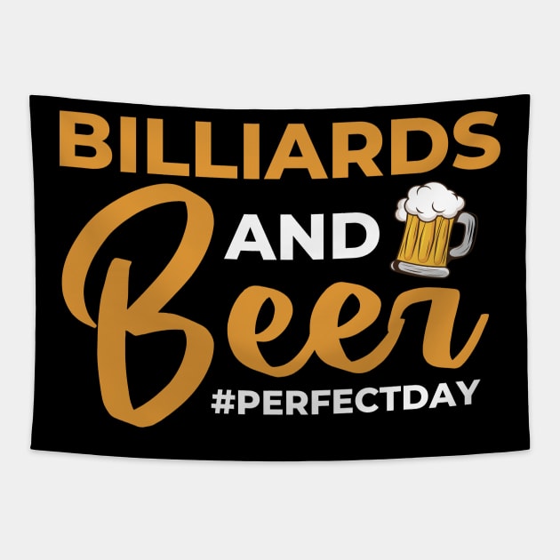 Billiards and Beer perfectday Billards Tapestry by Anfrato