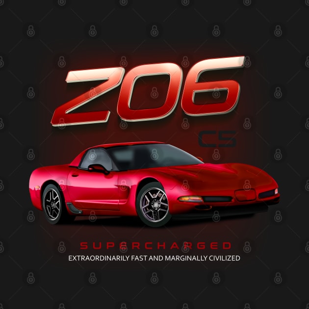 Corvette z06 Red C5 by hardtbonez