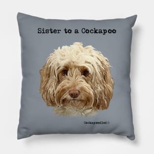 Cockapoo Dog Sister Pillow