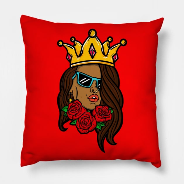 Extreme Beauty Queen Pillow by I'll do the best tees