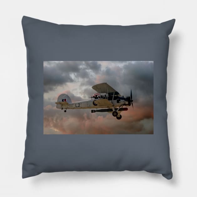 Stringbag Salute - (Swordfish Torpedo Bomber) Pillow by SteveHClark