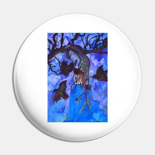 Raven Witch - Blue Palette Pin