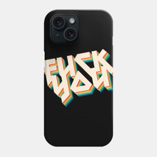 F*ck You - Metal Typography Statement Design Phone Case