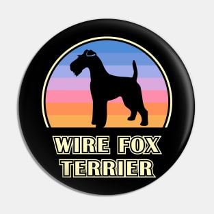 Wire Fox Terrier Vintage Sunset Dog Pin