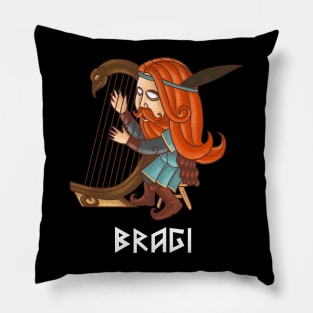 Bragi - God of Poetry and Music - Norse Mythology Pillow