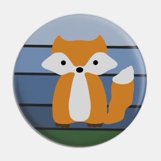 Furry Fox Friend Pin